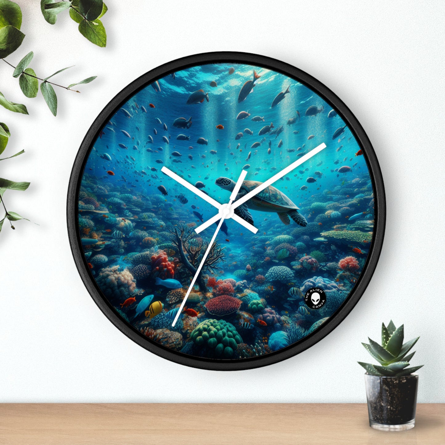 "Underwater Wonderland" - The Alien Wall Clock