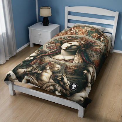 "Mystical Banquet: A Renaissance Fantasy" - The Alien Velveteen Plush Blanket Renaissance