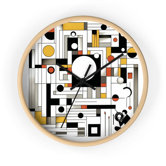 "Equilibrium in Abstract: Geometric Suprematism" - The Alien Wall Clock Suprematism