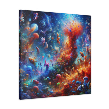 "Glowing Coral Dance Party" - The Alien Canva