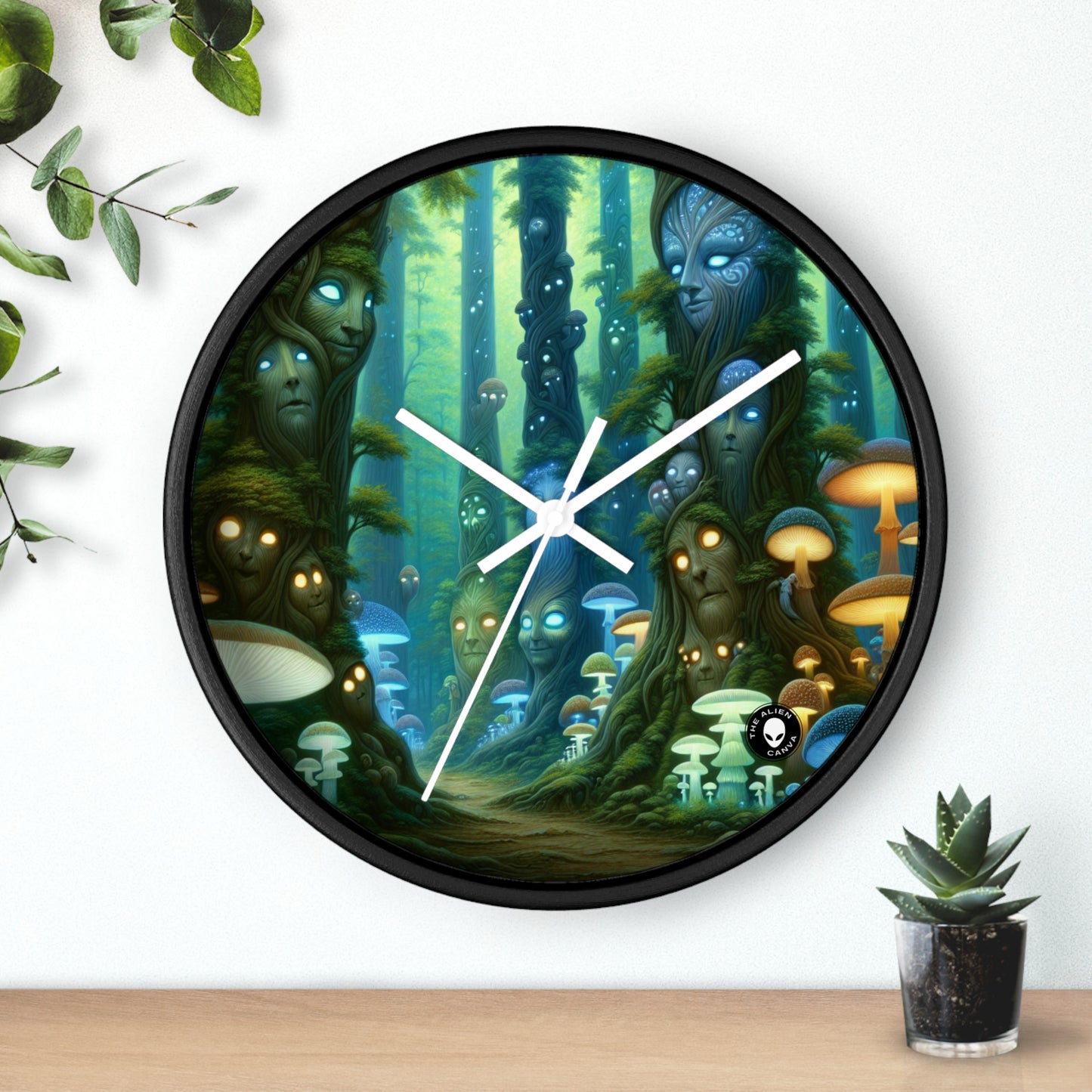 "Forêt Enchantée" - L'Horloge Murale Alien