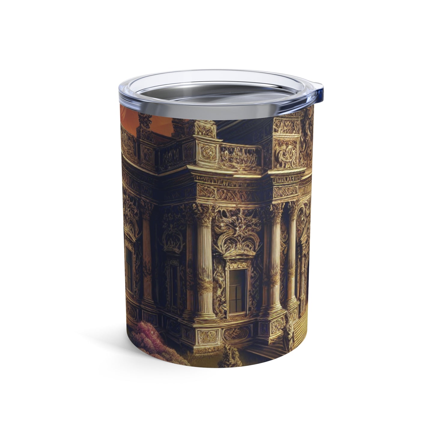 "Whimsy and Mystery: The Enchanted Masquerade in Baroque Splendor" - The Alien Tumbler 10oz Baroque