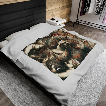 "Mystical Banquet: A Renaissance Fantasy" - The Alien Velveteen Plush Blanket Renaissance