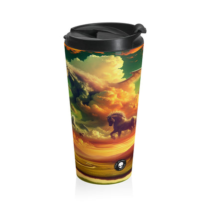 "Skyborne Realms" - The Alien Stainless Steel Travel Mug