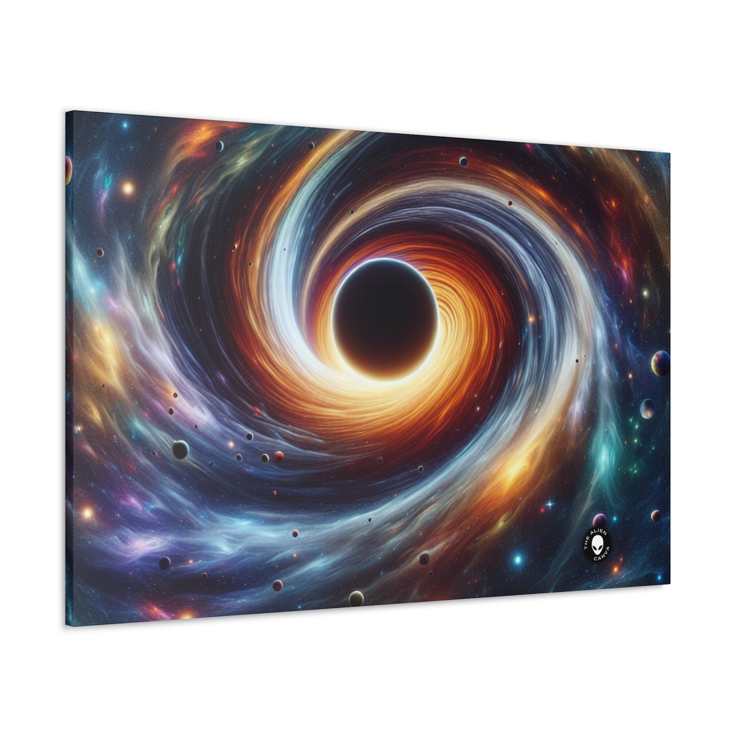 "Galactic Vortex: The Colorful Dance of Stars and Planets" - The Alien Canva