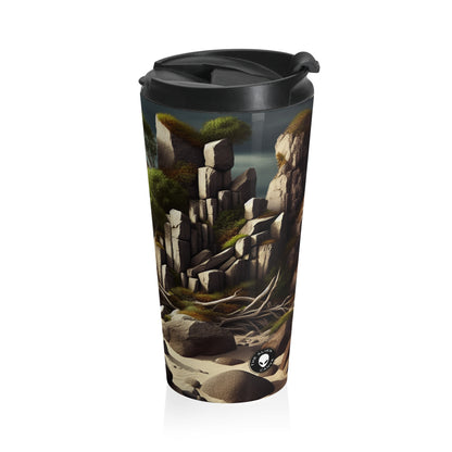 "Spinning Nature's Tapestry: A Breathtaking Land Art Installation Celebrating the Intricate Beauty of Spider Webs" - The Alien Stainless Steel Travel Mug Land Art