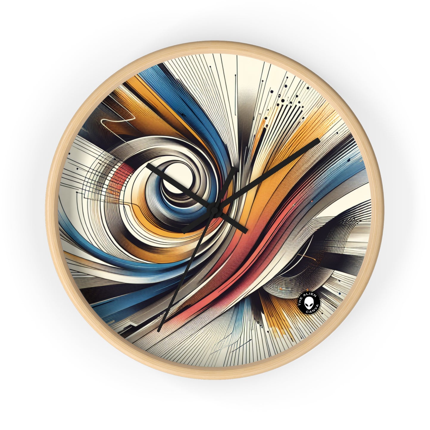 "Mechanical Harmony: A Kinetic Art Installation" - The Alien Wall Clock Kinetic Art