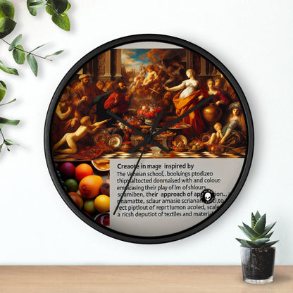 Venetian Reverie: A Contemporary Homage to the Vibrant Elegance of the Venetian School - The Alien Wall Clock Venetian School