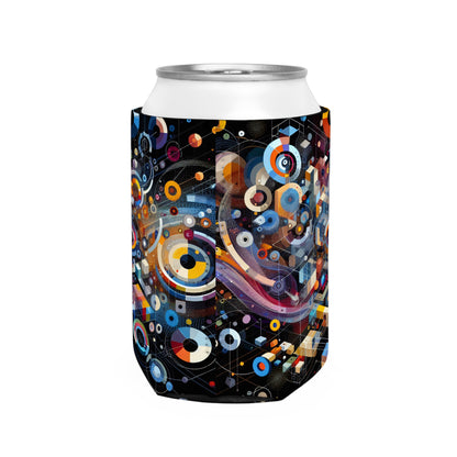 "A Geometric Moment In Time" - The Alien Can Cooler Sleeve Digital Art