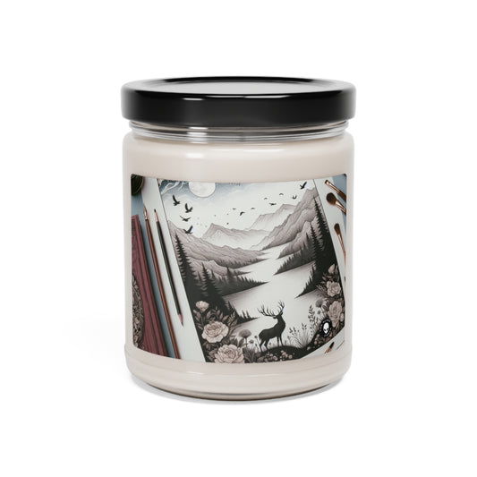 "Twilight Serenity: A Romantic Landscape" - The Alien Scented Soy Candle 9oz Romanticism