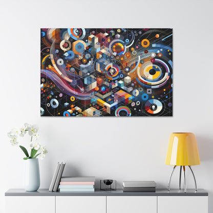 "A Geometric Moment In Time" - The Alien Canva Digital Art