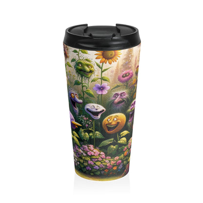 "The Talking Garden" - The Alien Stainless Steel Travel Mug