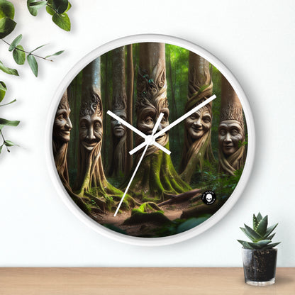 « La forêt bavarde : conversations entre les arbres » - L'horloge murale extraterrestre