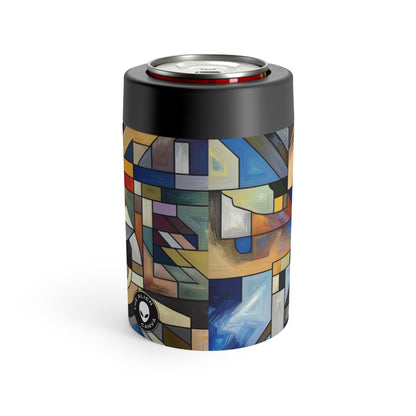 "Urban Fragmentation: An Analytical Cubist Cityscape" - The Alien Can Holder Analytical Cubism
