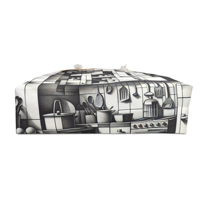 "Cubist Kitchen Collage" - The Alien Weekender Bag Cubism Style