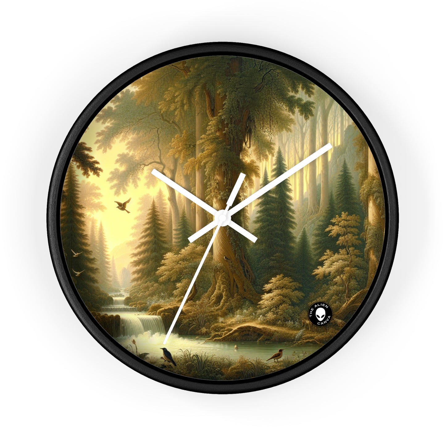 "Tranquil Forest Glen" - The Alien Wall Clock