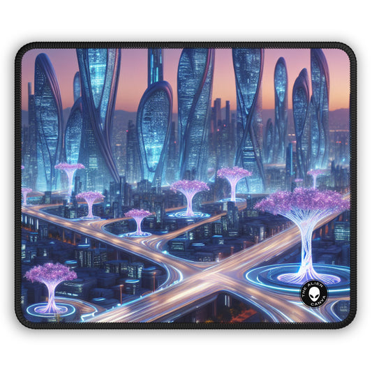 "City of Tomorrow: Nature and Technology Intertwined" - The Alien Gaming Mouse Pad