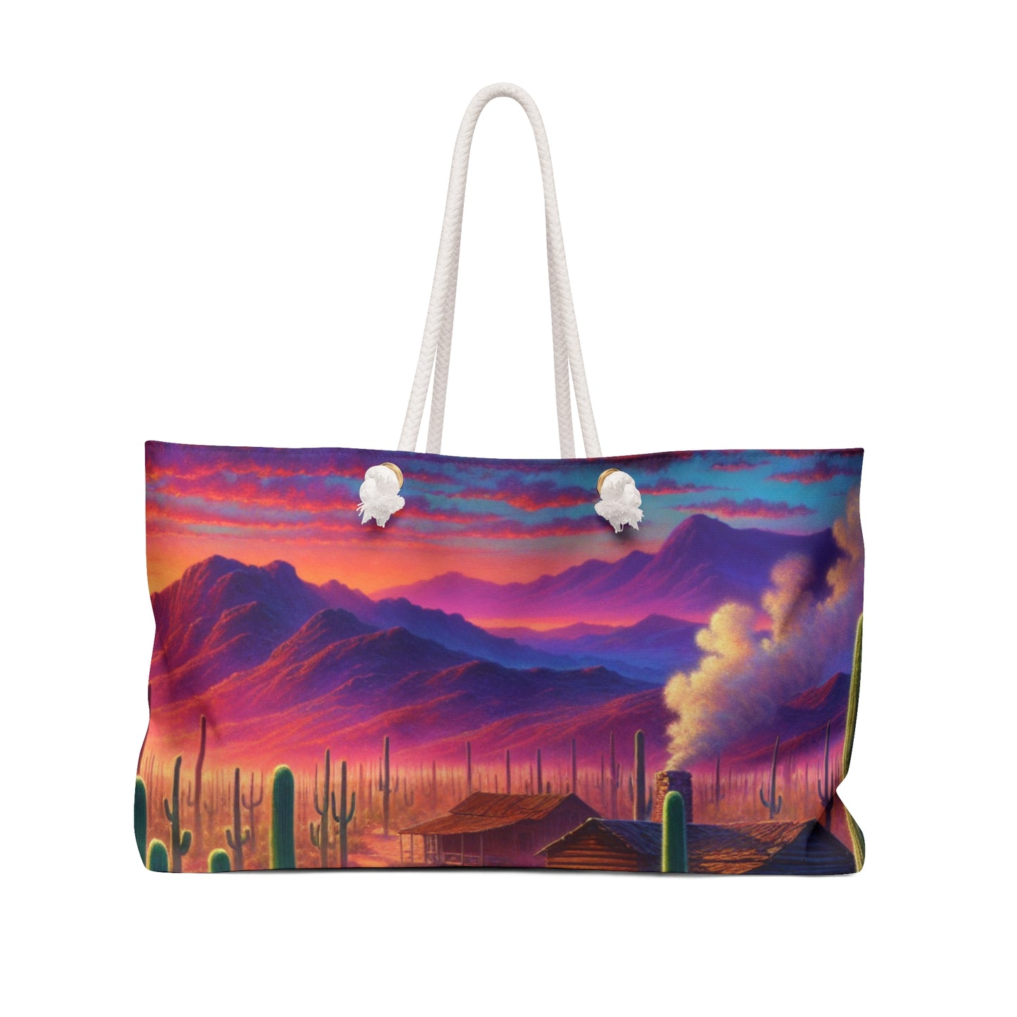 "Lluvia resplandeciente: el reflejo de una ciudad" - The Alien Weekender Bag Realism