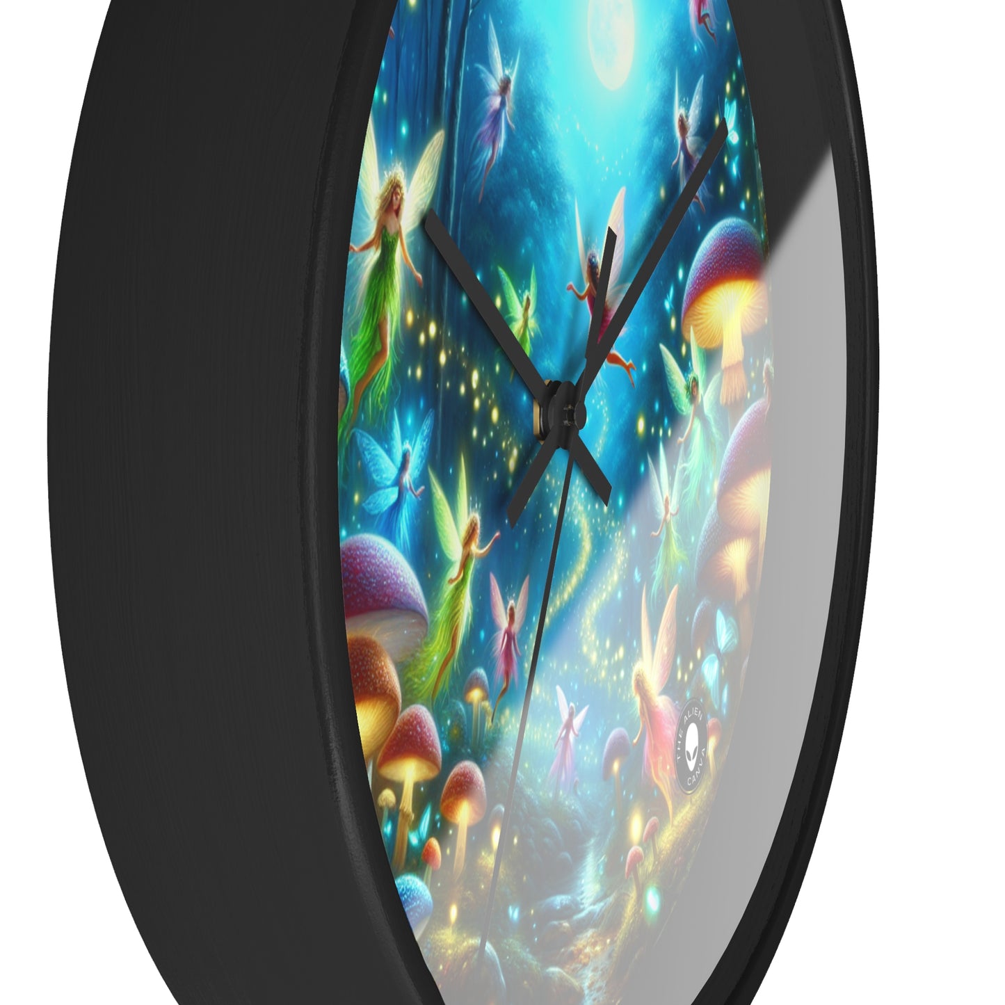 "Fairy Dance in the Glowing Forest" - The Alien Wall Clock