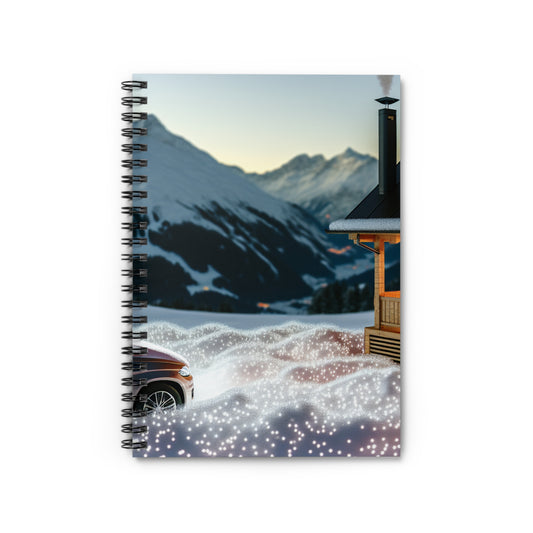 "Winter Hideaway" - The Alien Spiral Notebook (Ruled Line) Photorealism Style