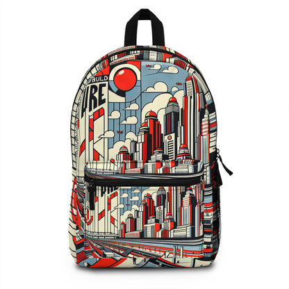 "Constructing Ideas: A Typographic Landscape" - The Alien Backpack Constructivism Style