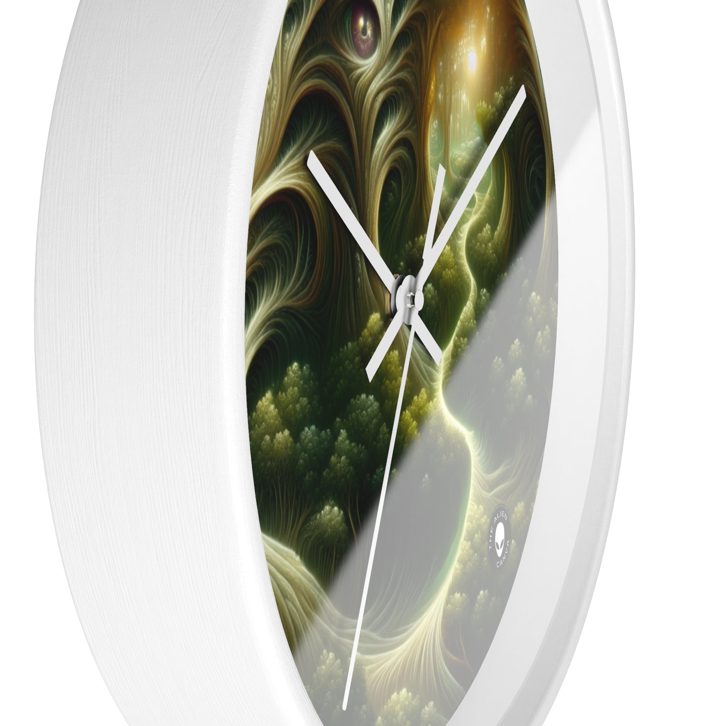 "Watchful Woods: The Path to Enchantment" - The Alien Wall Clock