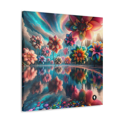 "Enchanted Waters: A Floral Dreamland" - The Alien Canva