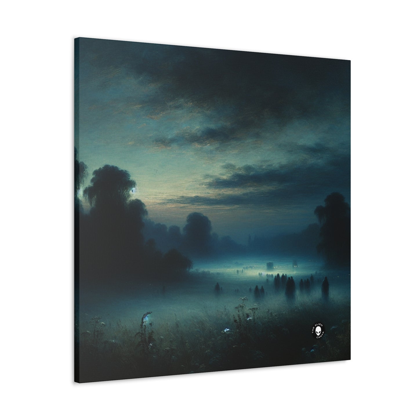 "Misty Twilight : un voyage tonaliste vers une sérénité silencieuse" - The Alien Canva Tonalism