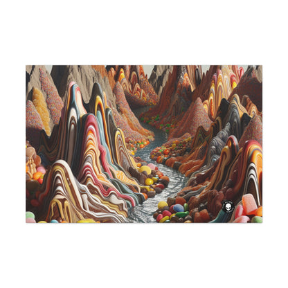 "Candyland: A Sweet Surrealistic Landscape" - The Alien Canva