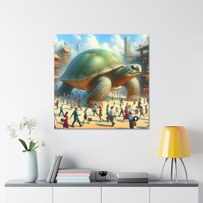 "Marvelous Turtle in the City" - The Alien Canva