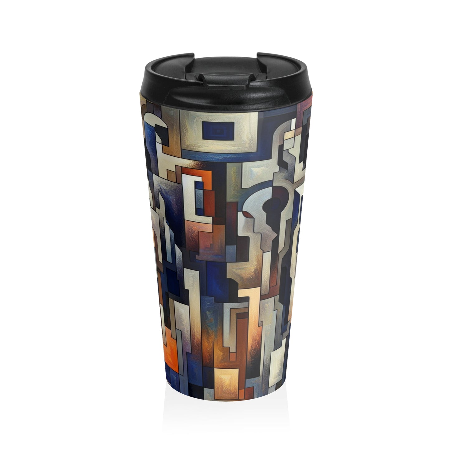 "Enigma Realms: A World of Surreal Beauty" - The Alien Stainless Steel Travel Mug Metaphysical Art