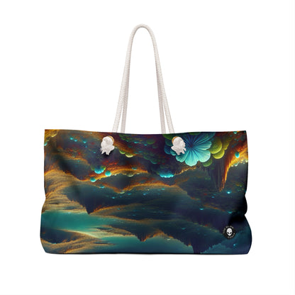 "Un Sueño Extraño: Un Mundo Desconocido en Detalle" - The Alien Weekender Bag planétas no descubiertos en style hyperrealista