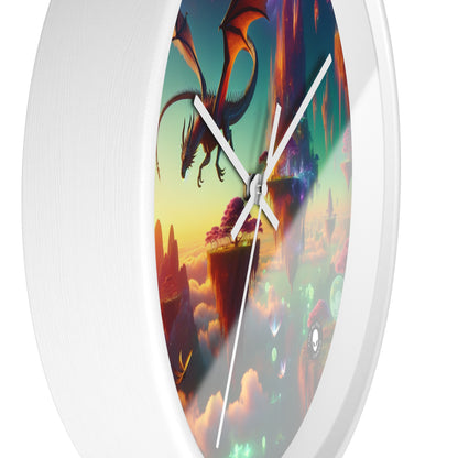 "Dragon's Flight in the Fantastical Realm" - The Alien Wall Clock