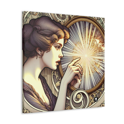 "Reflection of Beauty" - The Alien Canva Art Nouveau