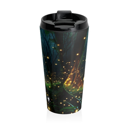 « Enchanted Night » – La tasse de voyage en acier inoxydable Alien