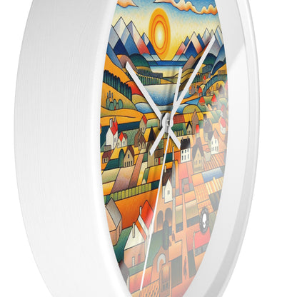 "Primal Paradise: A Vibrant Jungle Celebration" - The Alien Wall Clock Primitivism