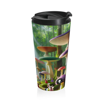 "Enchanted Mushroom Forest" - The Alien Stainless Steel Travel Mug