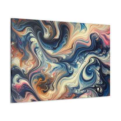 Exuberante selva tropical: vertido de acrílico inspirado en la belleza tropical - The Alien Canva Acrylic Pouring