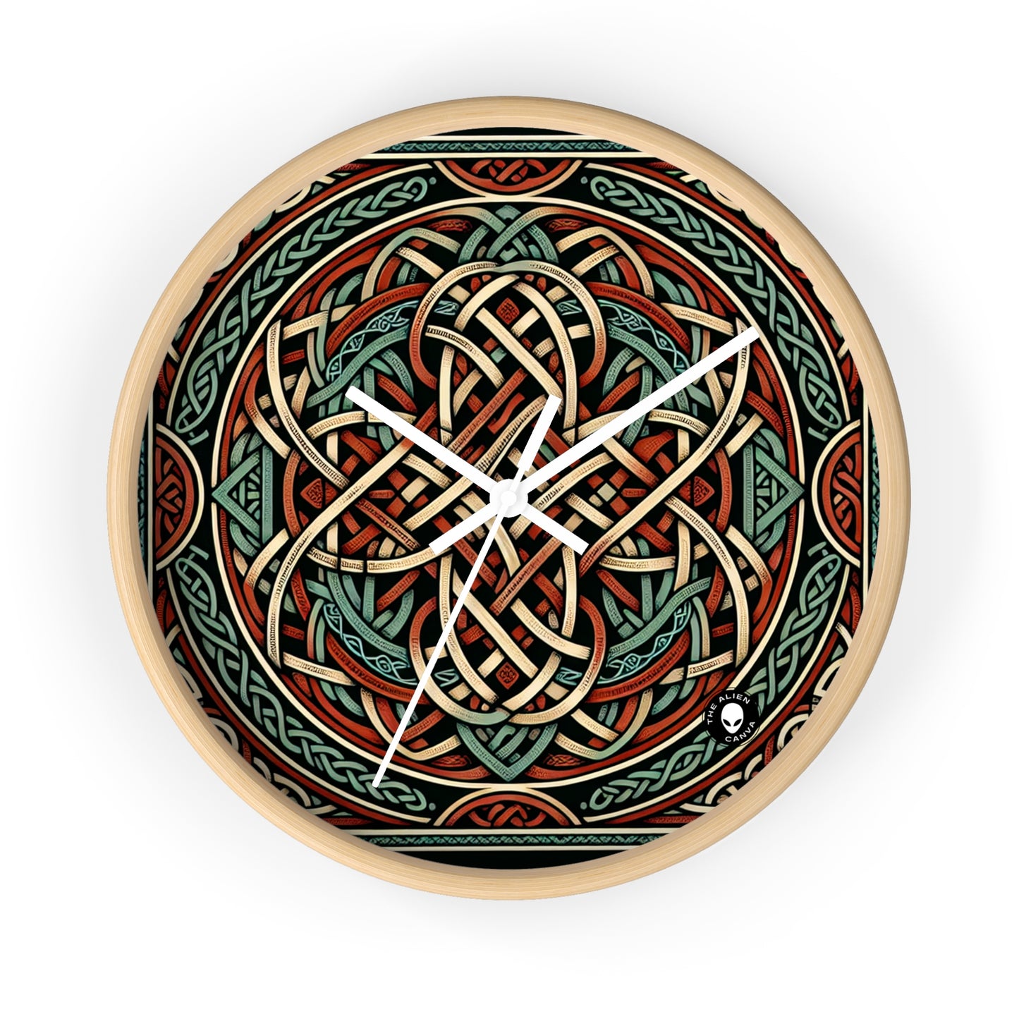 "Majesticiosa visión celta: una fascinante obra de arte inspirada en los acantilados de Moher" - The Alien Wall Clock Celtic Art