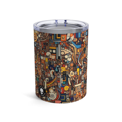 « Délire dadaïste : une aventure de collage chaotique » - The Alien Tumbler 10oz Dadaism