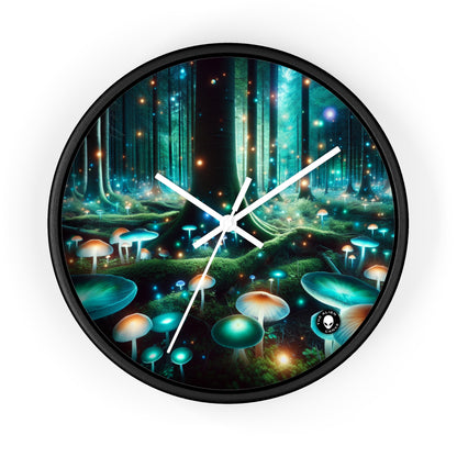 "Enchanted Night in the Fungus Forest" - The Alien Wall Clock