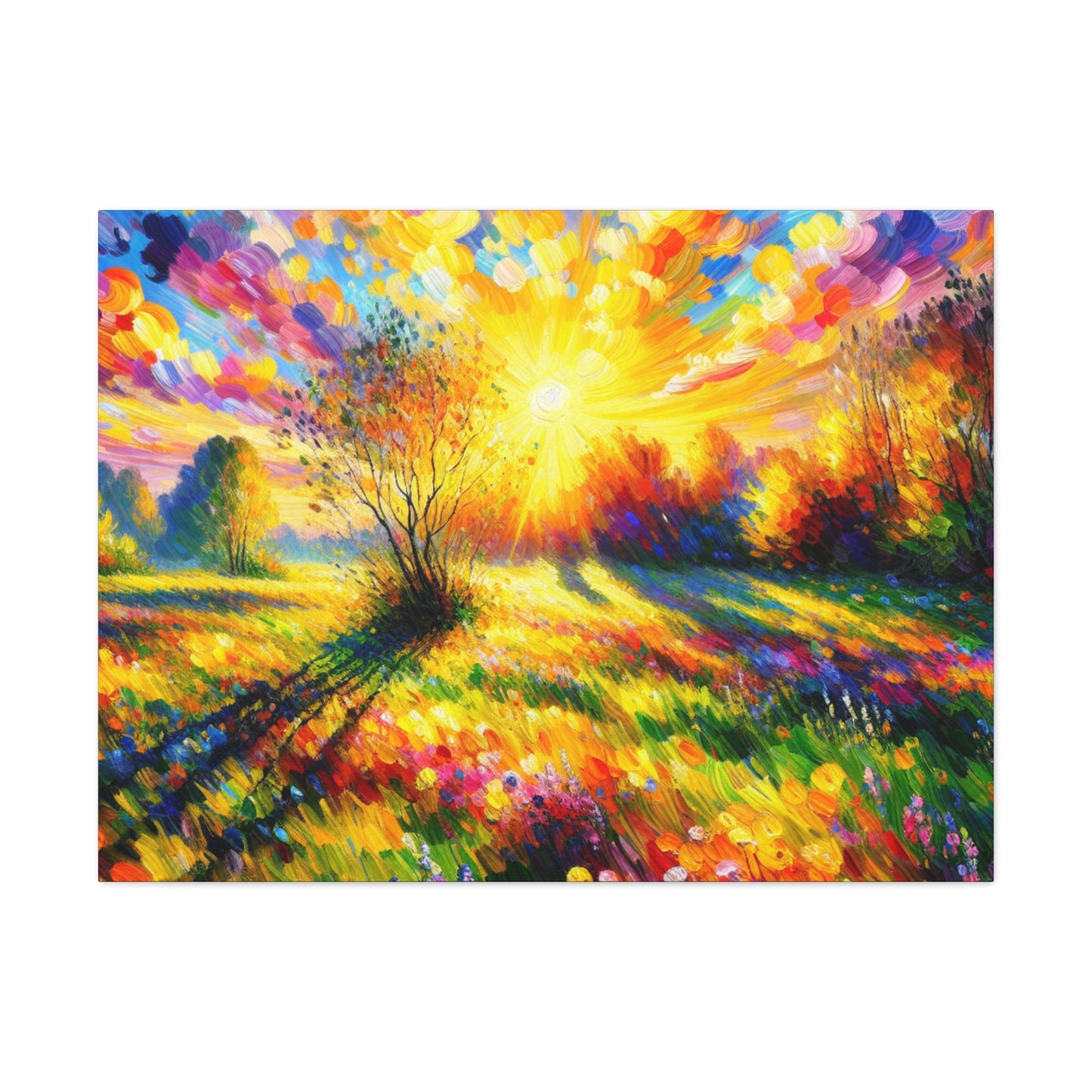 "Vibrant Springtime Sky" - The Alien Canva Fauvism Style