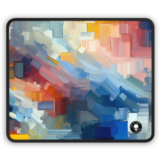 "Tranquil Sunset: A Soft Pastel Color Field Painting" - The Alien Gaming Mouse Pad Color Field Painting