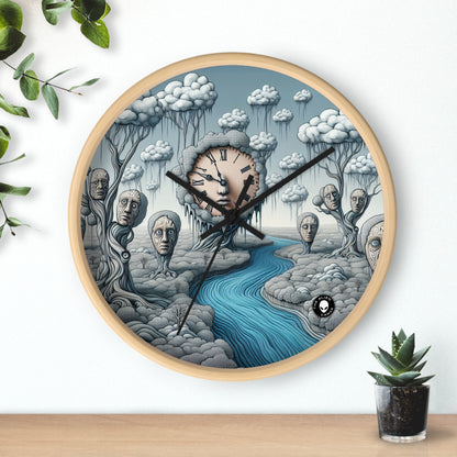 "Fantasy Wonderland: Where Time Bends and Trees Talk" - The Alien Wall Clock