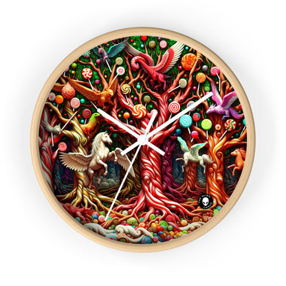 "Sweet Forest Whimsy" - L'horloge murale extraterrestre