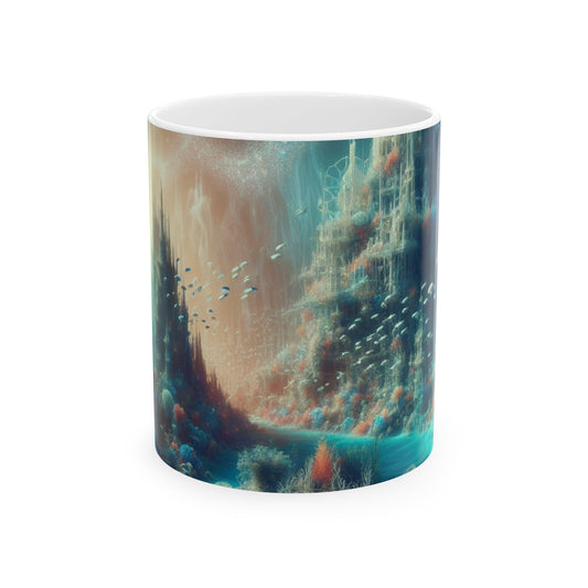 "Deep Sea Dreamscape" - The Alien Ceramic Mug 11oz