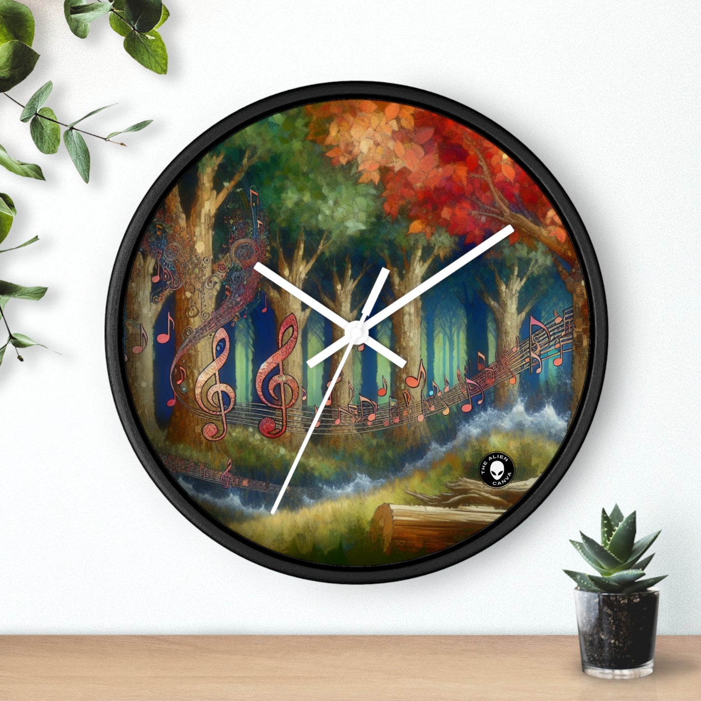 « Melodic Grove » – L'horloge murale extraterrestre