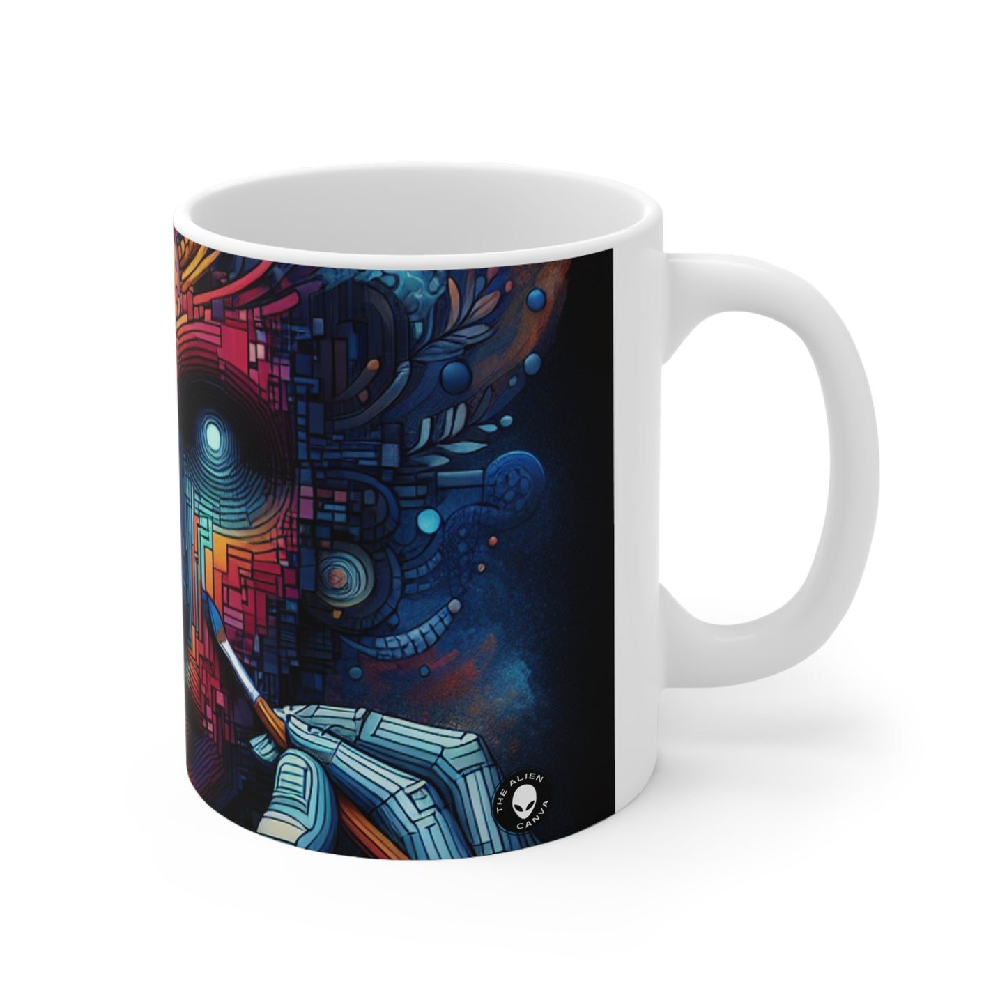 "Bosque Encantado: Una Obra Maestra del Arte Digital" - La Taza de Cerámica Alien 11oz Arte Digital