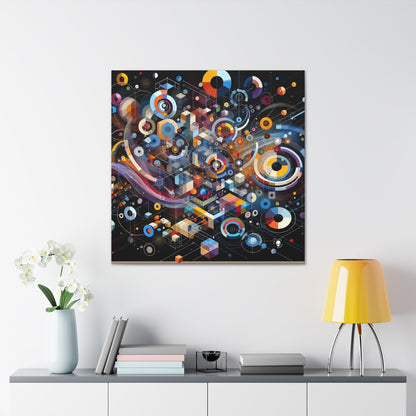 "A Geometric Moment In Time" - The Alien Canva Digital Art