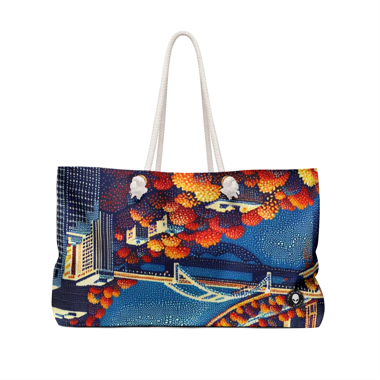 "Twilight Dotted Serenity" - The Alien Weekender Bag Pointillism